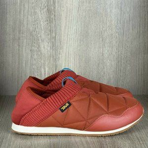 Teva Women's Ember Moc Outdoor Quilted Slip-On Shoe Red Sz 9 Fabric/Faux Leather